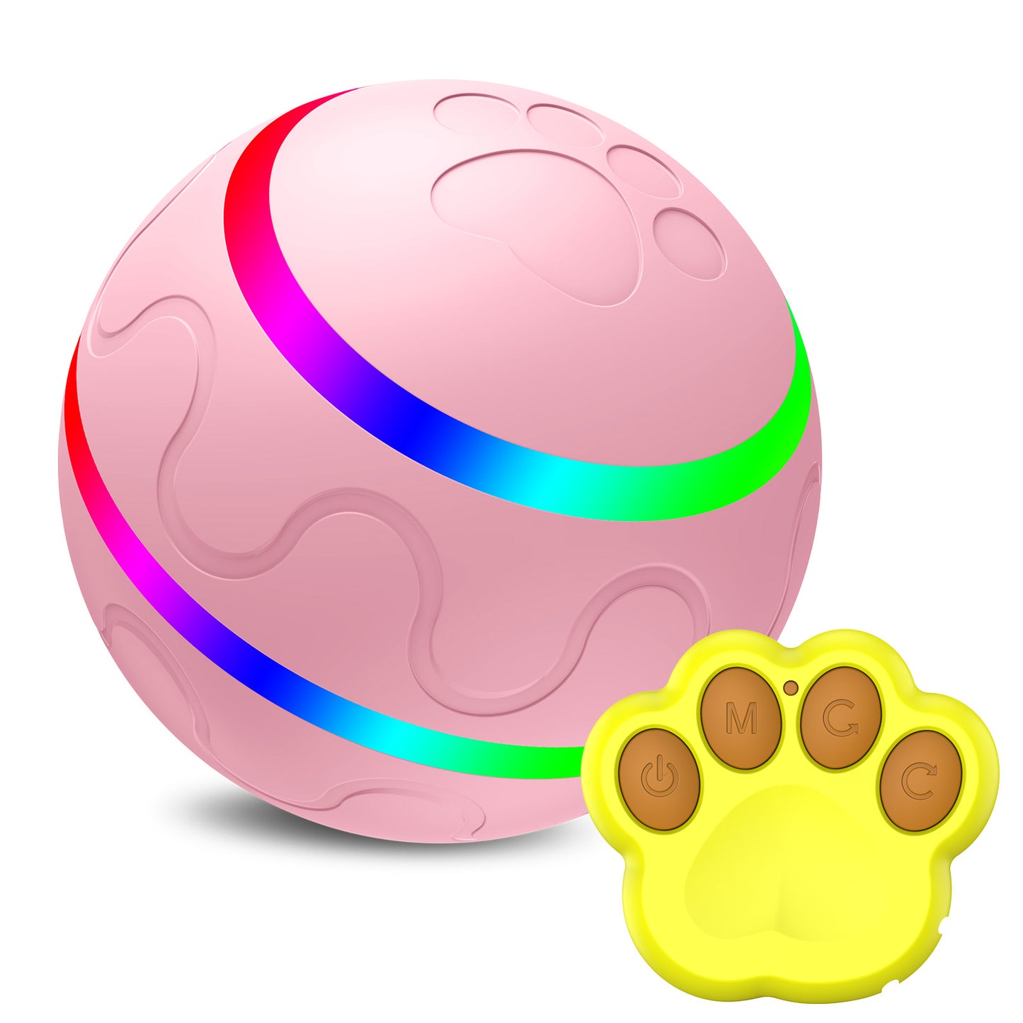 Interactive Rolling Ball Toy for Cats USB Rechargeable