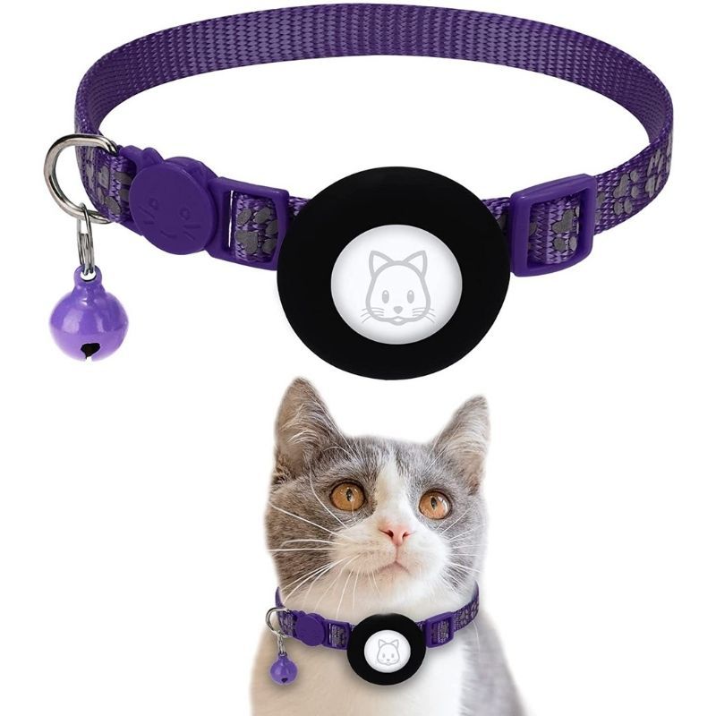Reflective Cat Paw Print Collar variant view for dogs and cats by Pawszozo