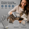 2-in-1 Pet Grooming Gloves & Brushes.