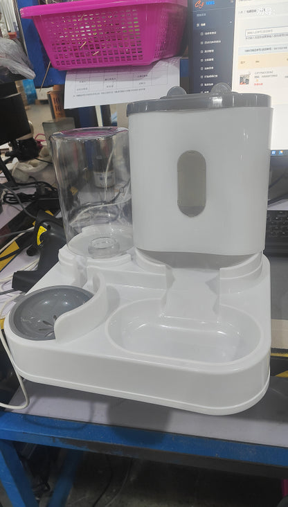 Automatic Pet Feeder & Water Bowl for Cats and Small Dogs