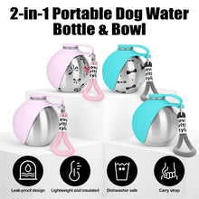 Portable Stainless Steel Dog Water Bottle from Pawszozo for dog owners