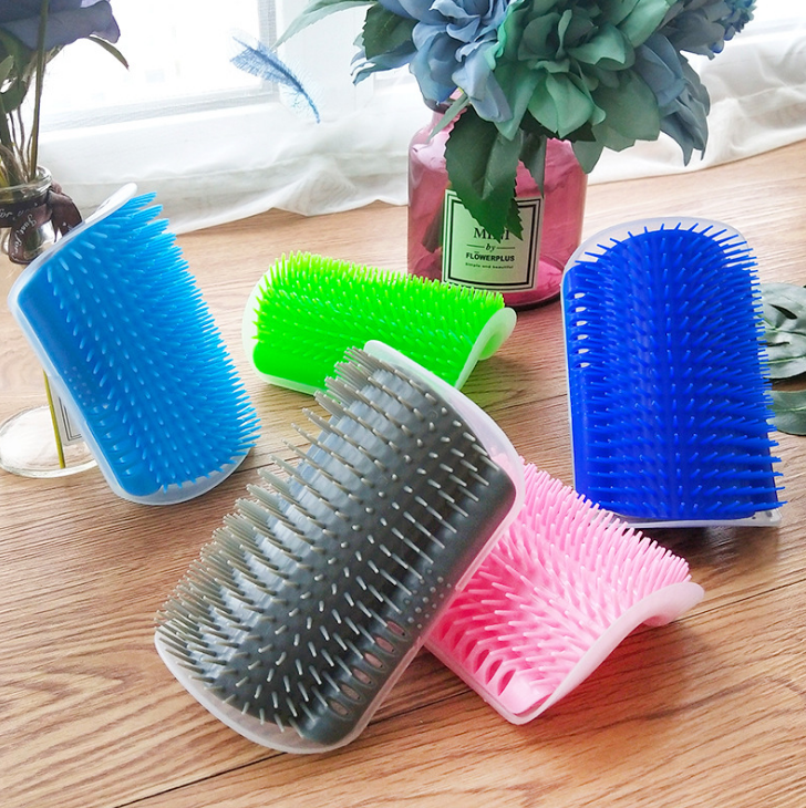 Cat Self Grooming Wall Brush Massager for Shedding Hair