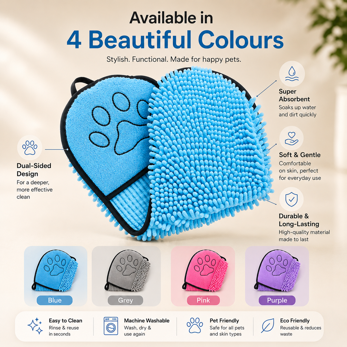 Microfibre Quick-Dry Pet Towel