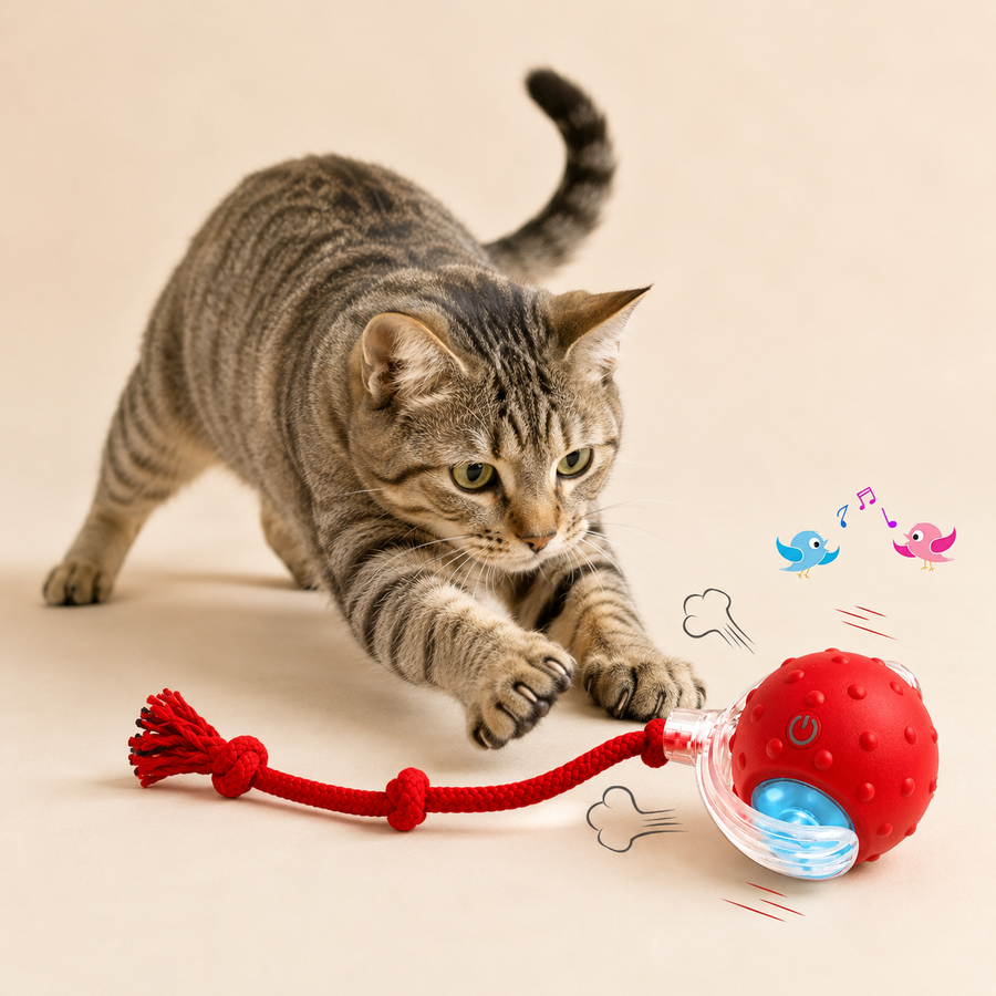 Super Drive Interactive Rolling Ball Cat Toy