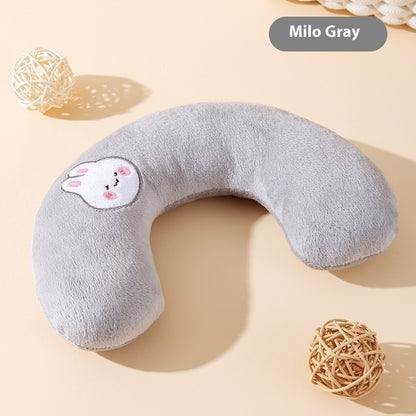 U-Shaped Calming Pet Pillow – Soft Support Toy for Dogs & Cats