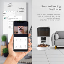 Smart Video Camera Pet Feeder lifestyle use for dogs and cats by Pawszozo