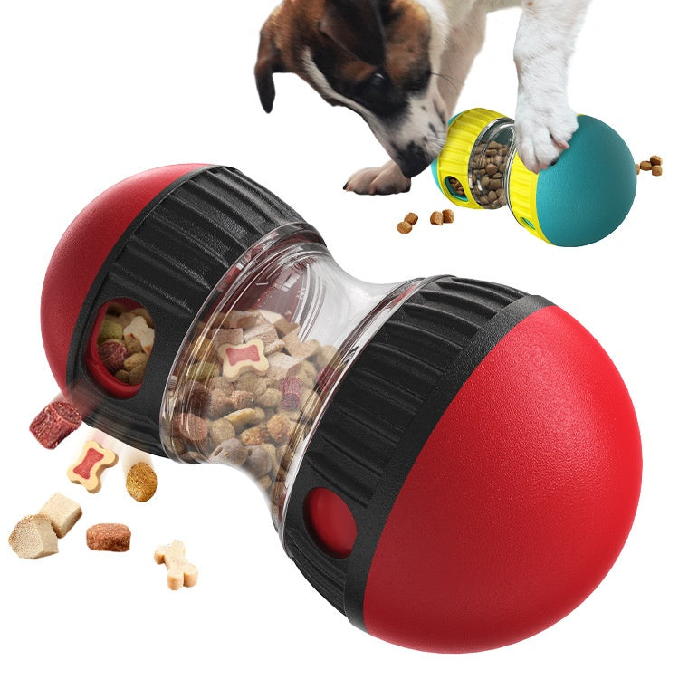 Dog Food Puzzle Toys Adjustable Treat Dispensing Interactive Chase Slow Feeder