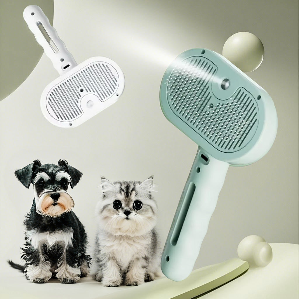2-in-1 Pet Spray Grooming & Hair Removal Brushumidifier Comb Pet