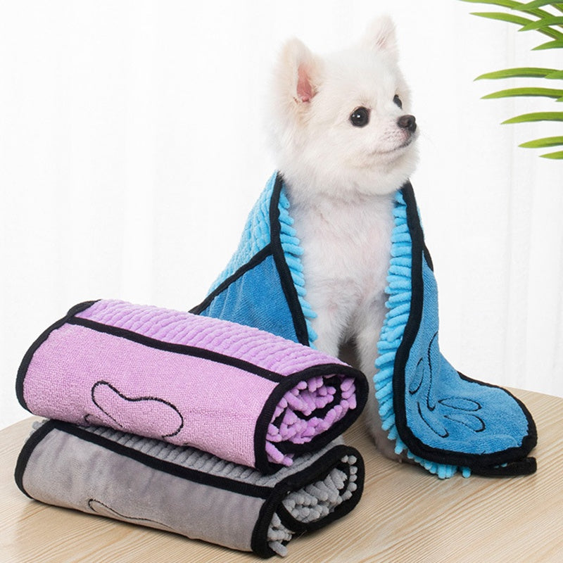 Dry Microfibre Pet Towel for Wet Dogs & Cats
