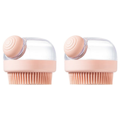Silicone Pet Bath Scrubber Brush for Dogs & Cats