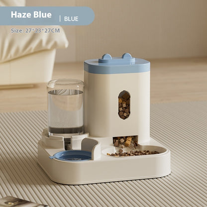 Automatic Pet Feeder & Water Bowl for Cats and Small Dogs