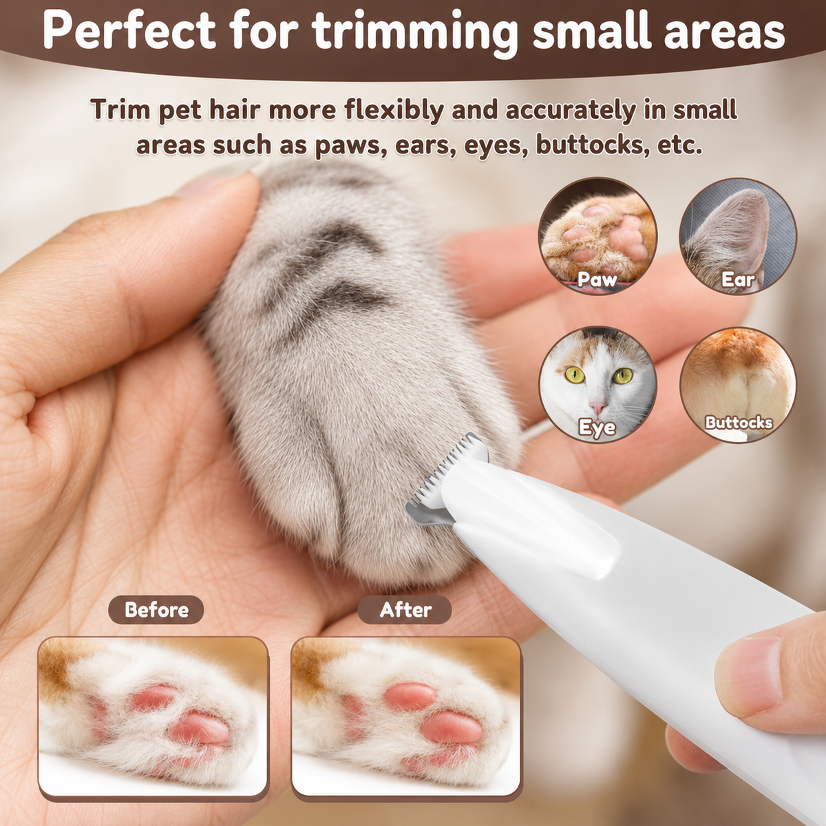 Waterproof Dog Paw Trimmer