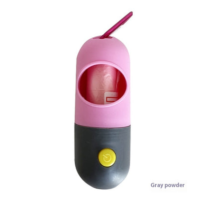 Dog Waste Bag Dispenser with LED Light – Night Walk Essential