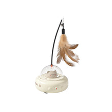 Electric UFO Cat Teaser Toy with Bell product view for dogs and cats by Pawszozo