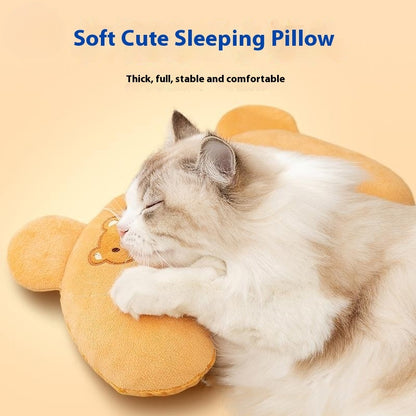 U-Shaped Calming Pet Pillow – Soft Support Toy for Dogs & Cats