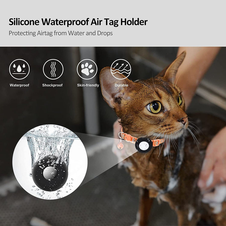 Reflective Cat Paw Print Collar product view for dogs and cats by Pawszozo