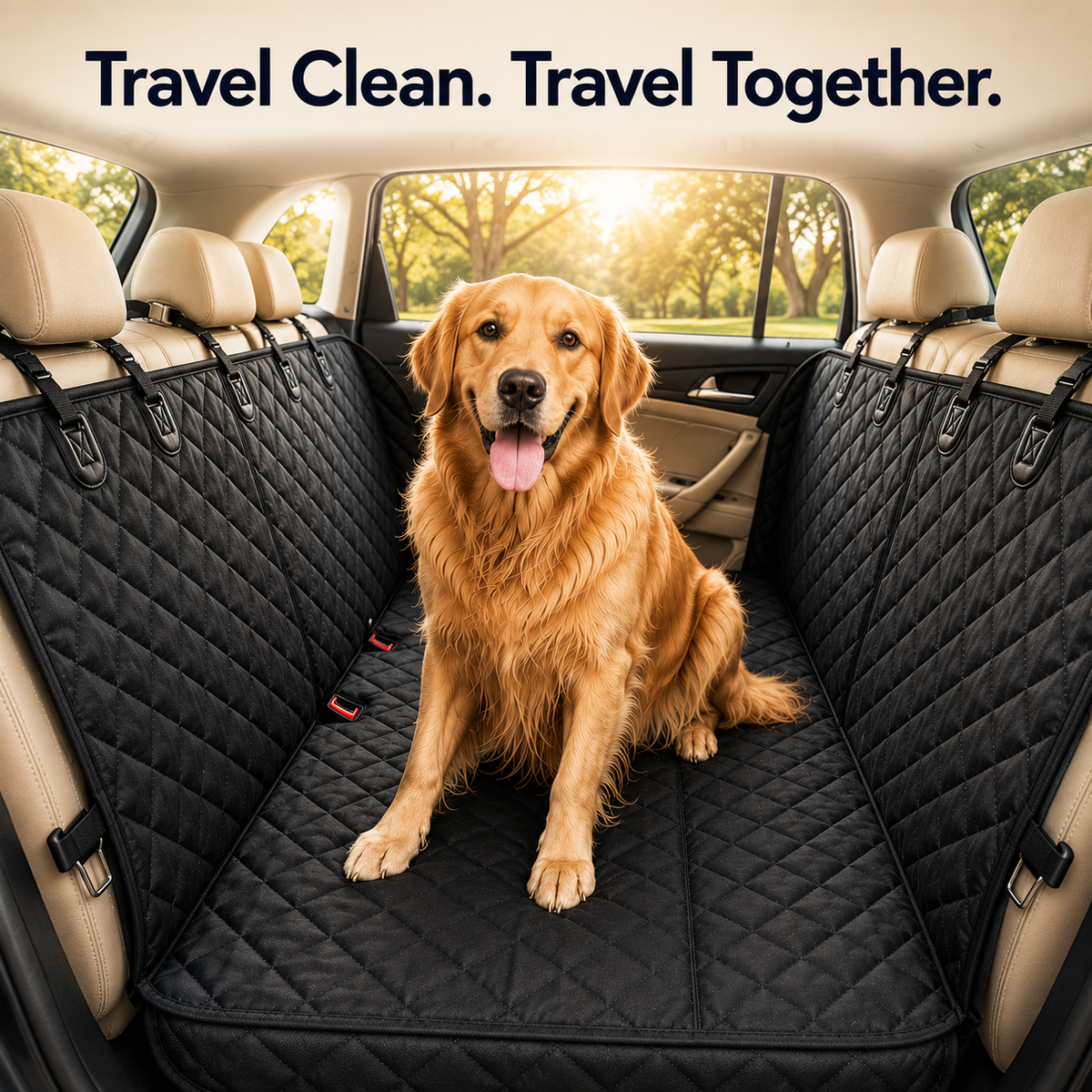 Dog Car Seat Hammock Protector Mat