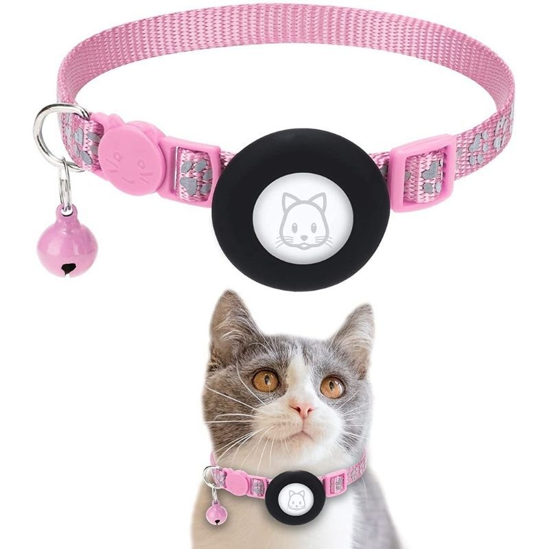 Reflective Cat Paw Print Collar product view for dogs and cats by Pawszozo