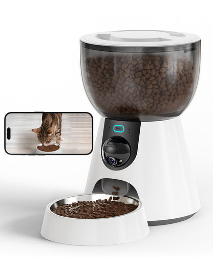 Smart Pet Feeder with Camera – App Control & HD Monitoring