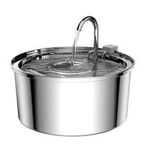 Stainless Steel Automatic Pet Water Fountain from Pawszozo for cat and dog owners