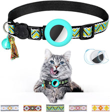 Geometric Cat Collar with Bell lifestyle use for dogs and cats by Pawszozo