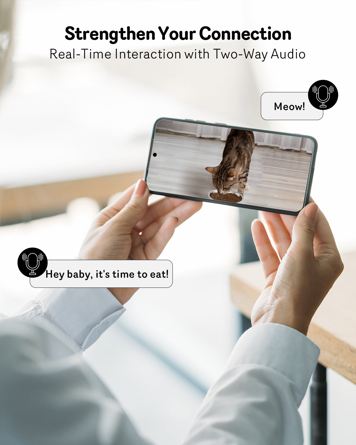 Smart Pet Feeder with Camera – App Control & HD Monitoring