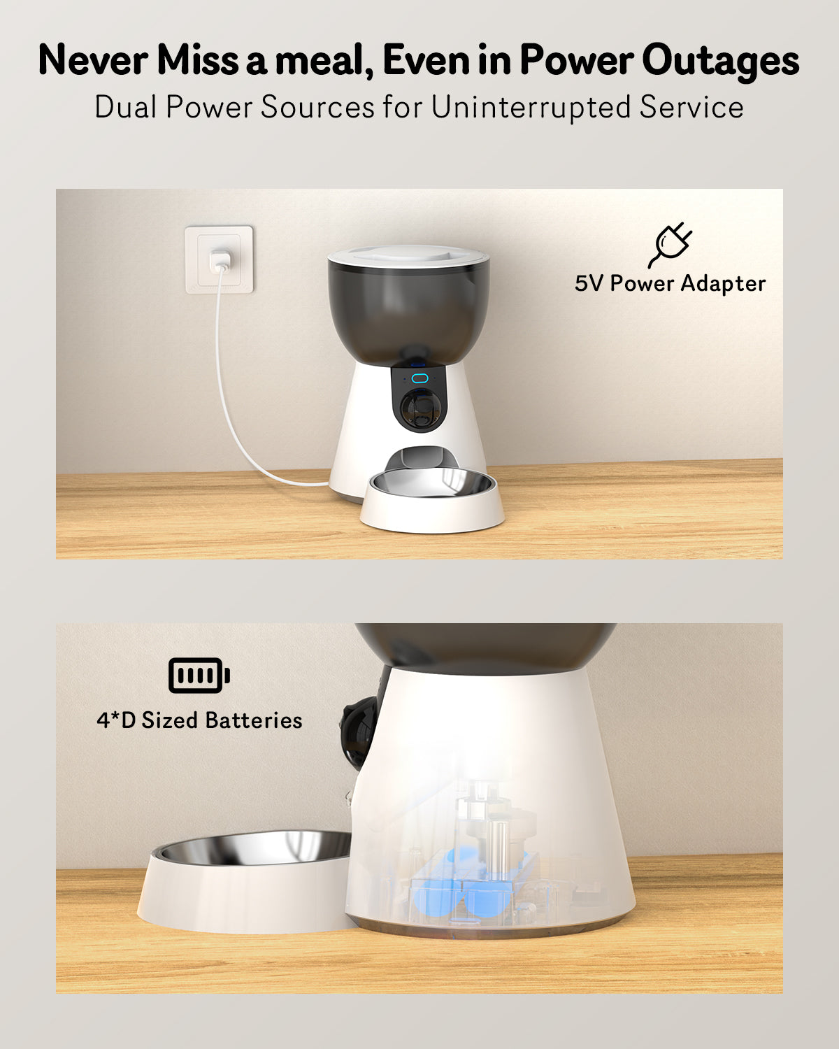 Smart Pet Feeder with Camera – App Control & HD Monitoring