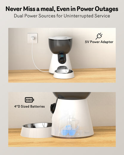 Smart Pet Feeder with Camera – App Control & HD Monitoring