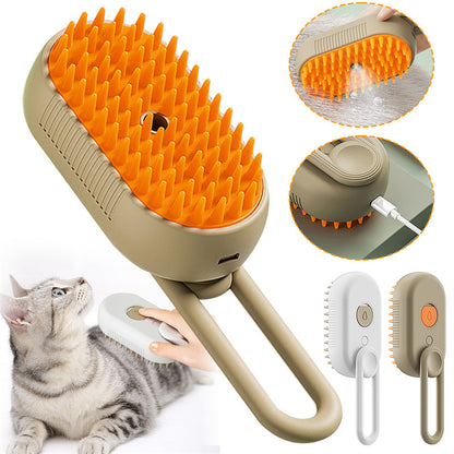 Steam Grooming Brush for Cats & Dogs Hair Cleaning