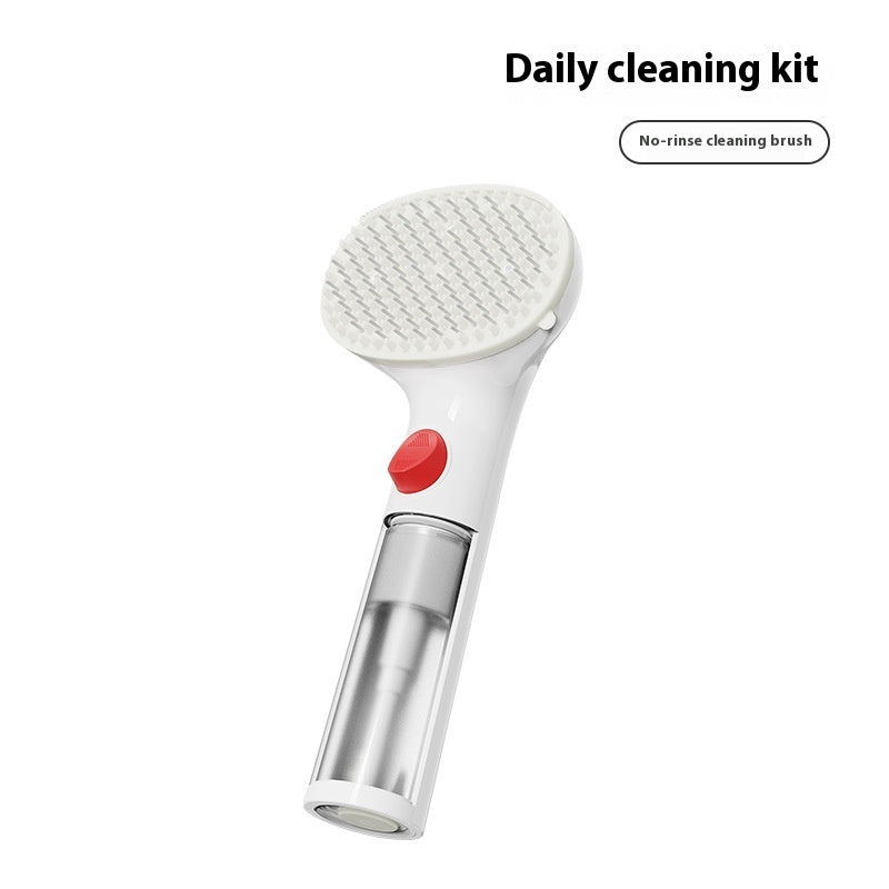 3-in-1 Pet Steam Grooming Brush lifestyle use for dogs and cats by Pawszozo