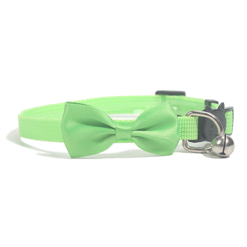 Adjustable Bow Cat Collar with Bell lifestyle use for dogs and cats by Pawszozo