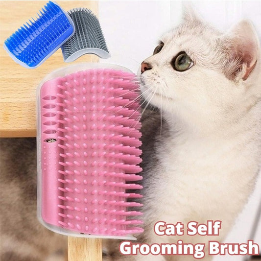 Brosse de toilettage automatique pour chat, dispositif de frottement mural pour animaux de compagnie