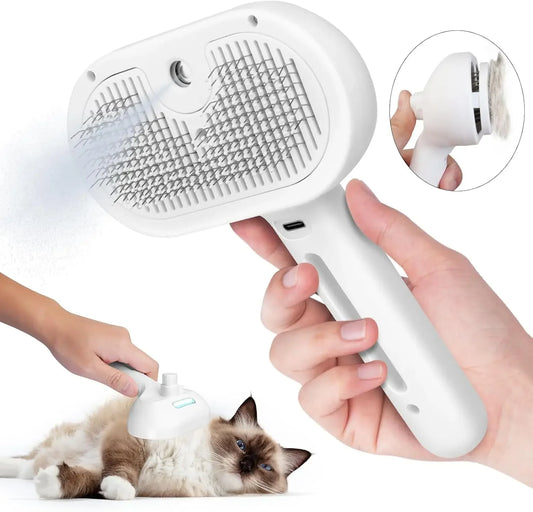 2-in-1 Pet Spray Grooming & Hair Removal Brushumidifier Comb Pet