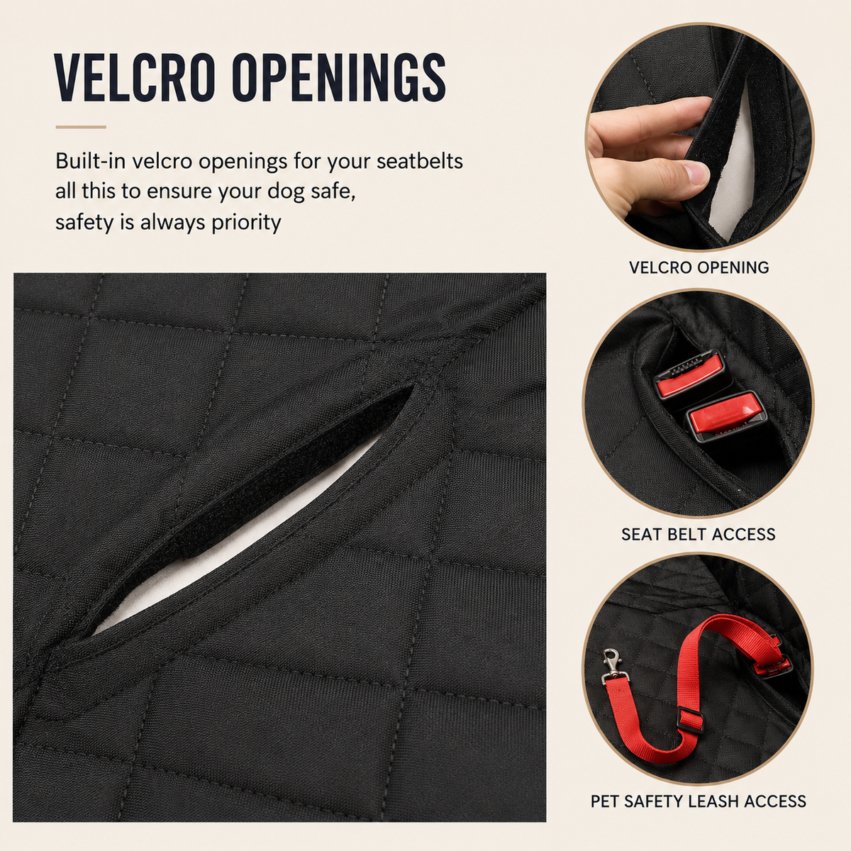 Dog Car Seat Hammock Protector Mat