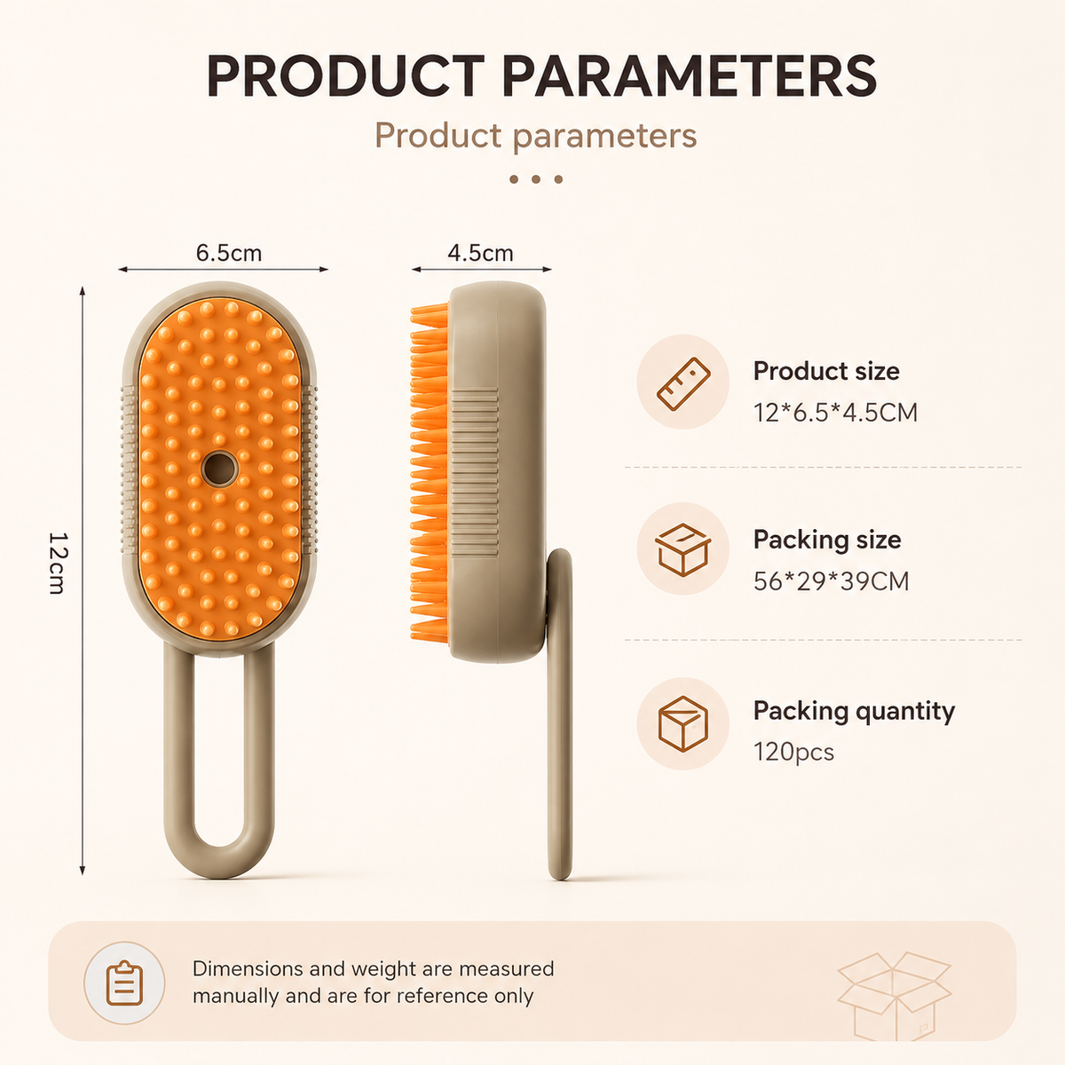 3-in-1 Steam Pet Grooming Brush for Cats & Dogs