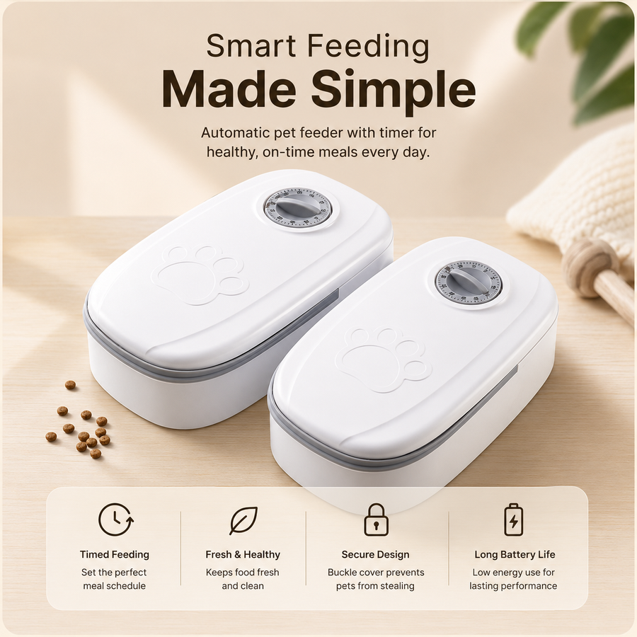 Smart Automatic Pet Food Dispenser with Portion Control