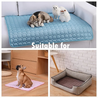 Tapis Rafraîchissant pour Chien Lit Froid d'Été Animaux de Compagnie Grande Taille pour Petits et Grands Chiens Accessoires pour Animaux de Compagnie Couverture Durable Canapé Tapis de Glace pour Chat Couverture Produits pour Animaux de Compagnie