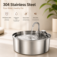 Stainless Steel Automatic Pet Water Fountain