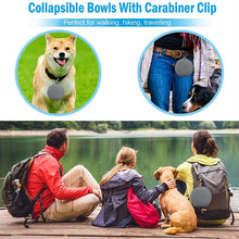 Foldable Double Pet Travel Feeding Bowl product view for dogs and cats by Pawszozo