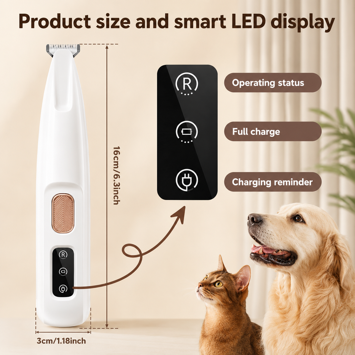 Waterproof Dog Paw Trimmer