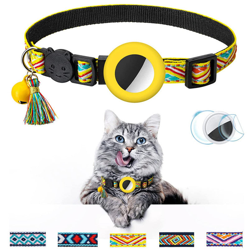 Geometric Cat Collar with Bell lifestyle use for dogs and cats by Pawszozo
