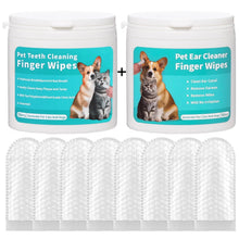 Pet Teeth & Ear Cleaning Wipes detail view for dogs and cats by Pawszozo