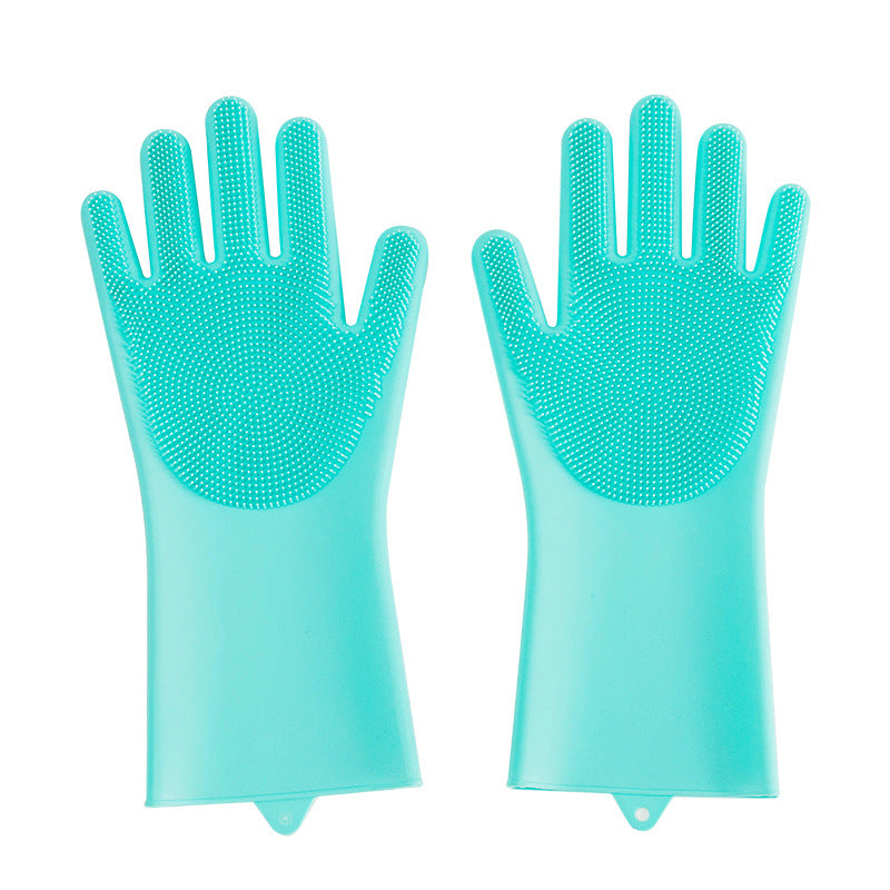 Pet Grooming Glove – Silicone Bath Brush for Dogs Cats Hair Removal Cleaning