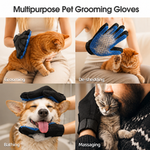 Pet Grooming Gloves for Cats & Dogs