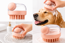 Silicone Pet Bath Scrubber Brush