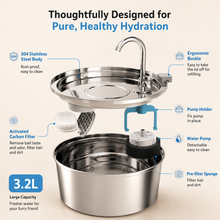 Stainless Steel Automatic Pet Water Fountain
