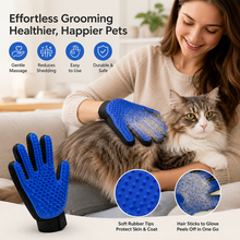 Pet Grooming Gloves for Cats & Dogs