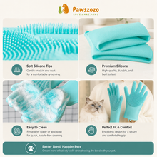Pet Grooming Glove for Cats & Dogs