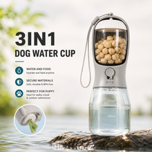 3-in-1 Portable Dog Water Bottle