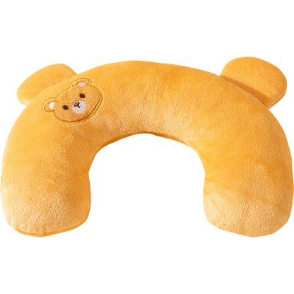 U-Shaped Calming Pet Pillow – Soft Support Toy for Dogs & Cats